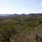 Scenic overlook view from the West Peak at Hill Country State Natural Area