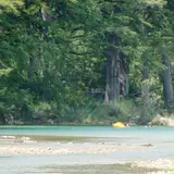 The Frio River flowing through Garner State Park