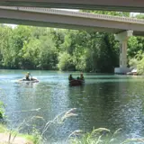 The Guadalupe River flowing through New Braunfels, Texas