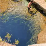 The iconic artesian spring of Jacob's Well near Wimberley, Texas