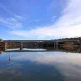 Lake landscape in the Highland Lakes corridor near Marble Falls